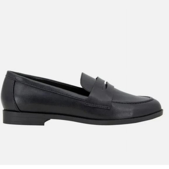 Kensie “Gitty” Women’s Slip-On Penny Loafer w/Padded Footbed Black - Picture 3 of 4